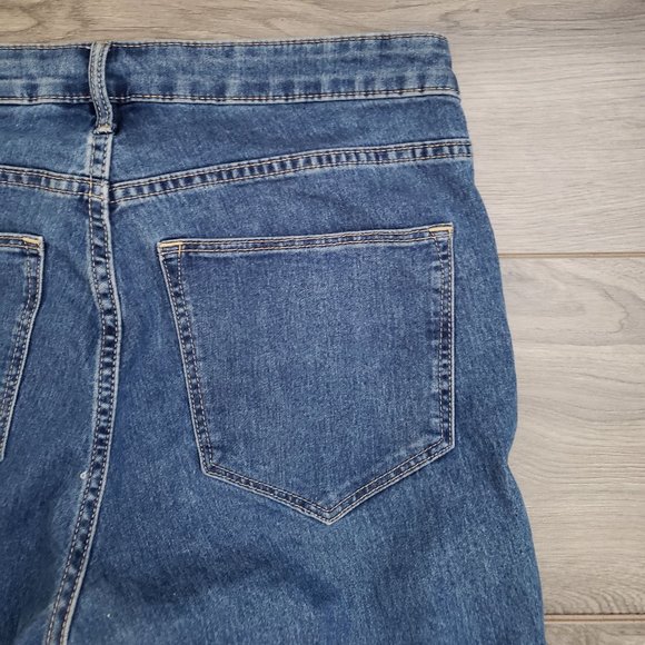 H&M Skinny Ankle High Rise Jeans Blue Size 32 - Picture 9 of 10